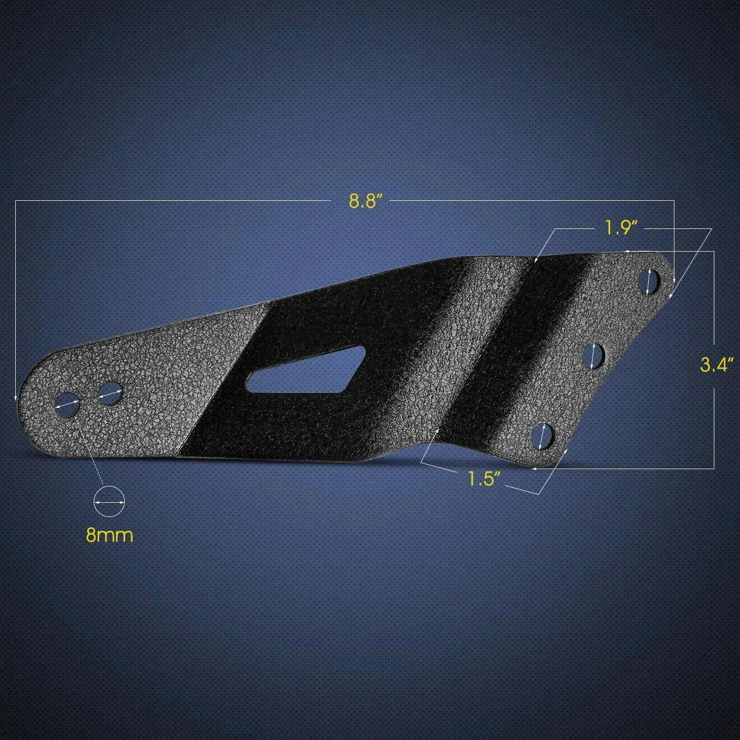 52 Inch Curved Light Bar Mount Bracket at Upper Windshield Roof Cab for 1999-2006 Chevy Silverado Suburban Avalanche Tahoe & GMC Yukon Sierra (Pair)