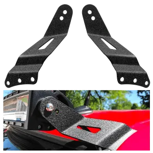52 Inch Curved Light Bar Mount Bracket at Upper Windshield Roof Cab for 1999-2006 Chevy Silverado Suburban Avalanche Tahoe & GMC Yukon Sierra (Pair)