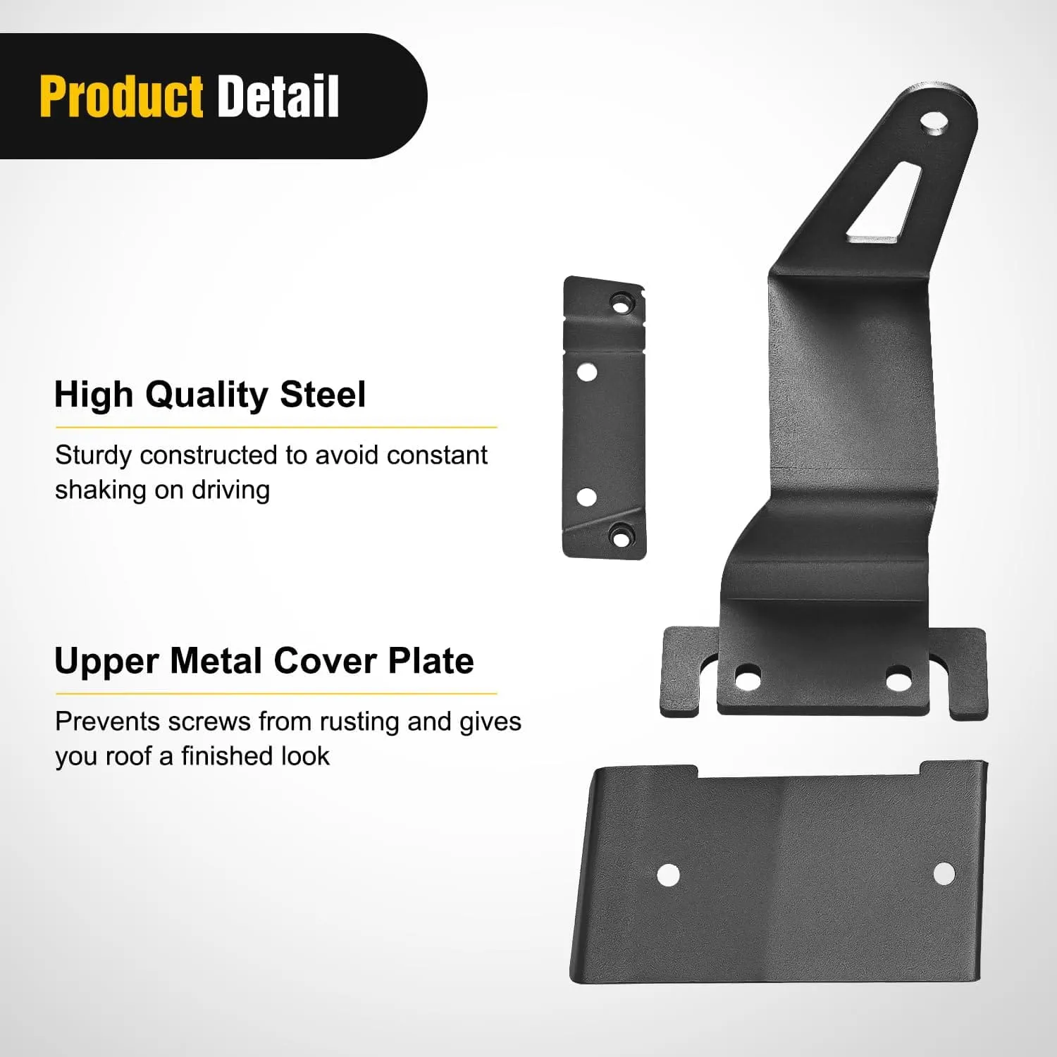 52 Inch Straight LightBar Over-Windshield Mounts For 2021-2023 Ford Bronco 2/4 Door