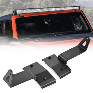 52 Inch Straight LightBar Over-Windshield Mounts For 2021-2023 Ford Bronco 2/4 Door