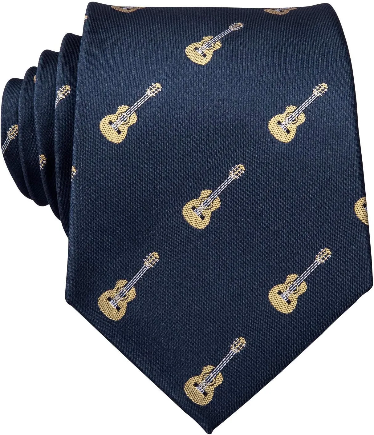 Barry.Wang Fun Animal Ties for Men Designer Handkerchief Cufflink WOVEN Casual Necktie Set Festival