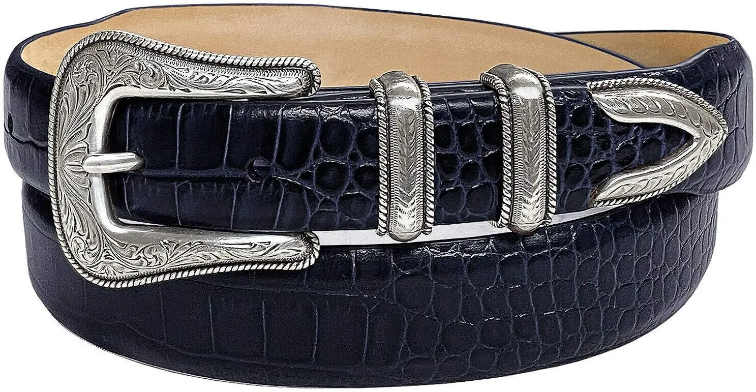 Brenton Genuine Full-Grain Cowhide Leather Dress Belt 1-1/8"(30mm) taper down to 1"(25mm) wide or Belt Strap only