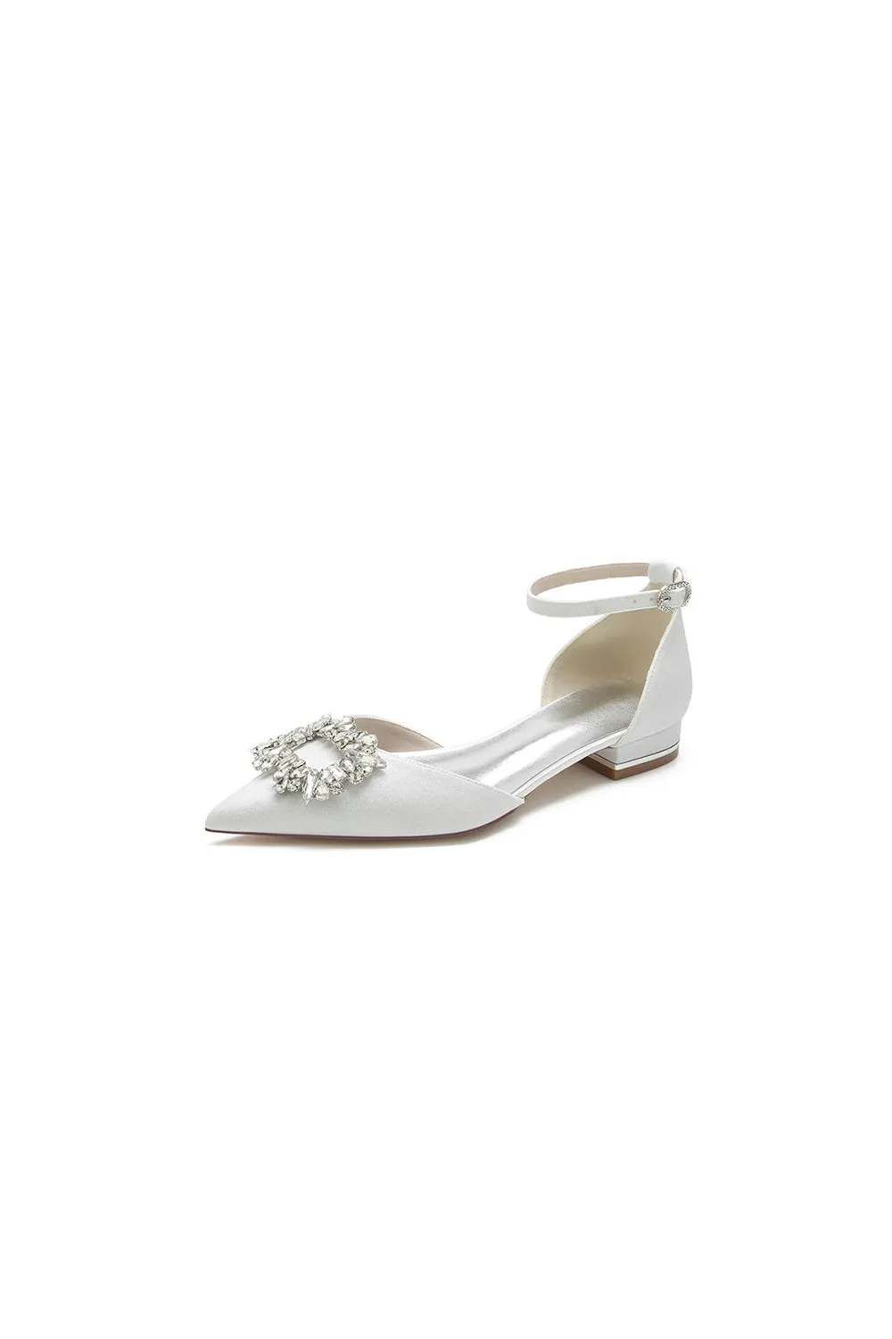 Glitter Crystal Low Heels