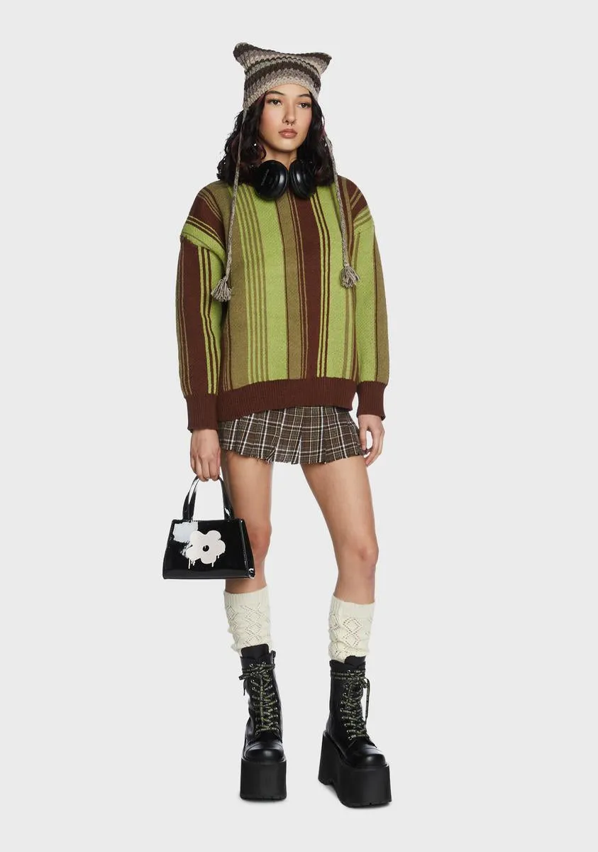 Lucky Strike Striped Sweater