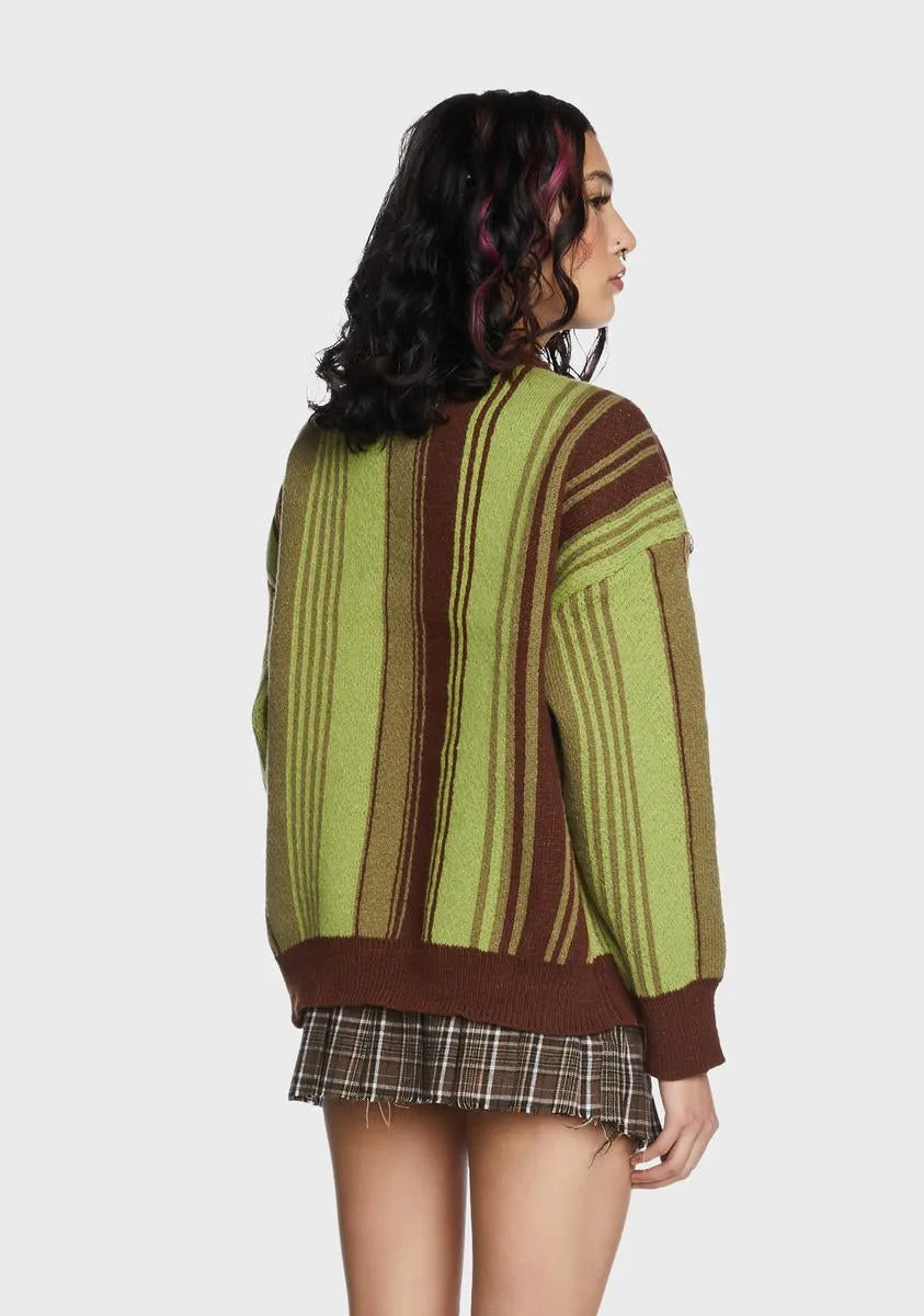 Lucky Strike Striped Sweater