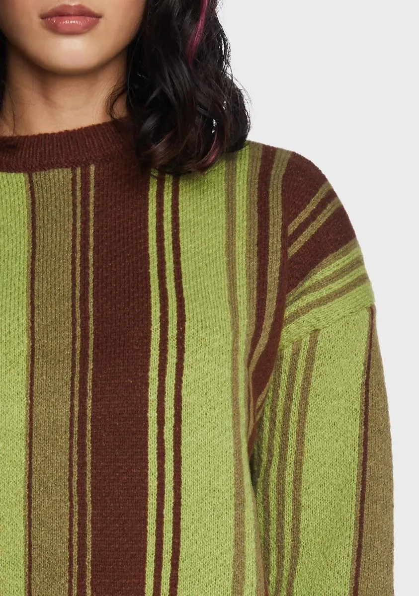 Lucky Strike Striped Sweater