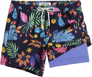 maamgic Mens 5 Inch Stretch Swimming Shorts Compression Liner Swim Trunks Swimwear Bathing Suits Beach Wear Swim Suits