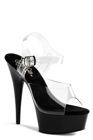 Pleaser USA Delight-608 6inch Stilettos - Black