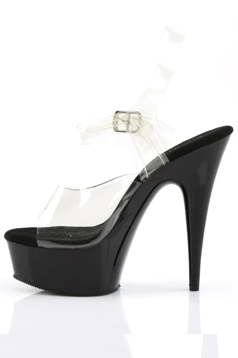 Pleaser USA Delight-608 6inch Stilettos - Black