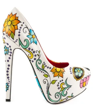 Skully Leather Platforms