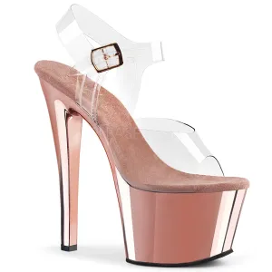 Sky-308 Rose Gold Platform Sandals