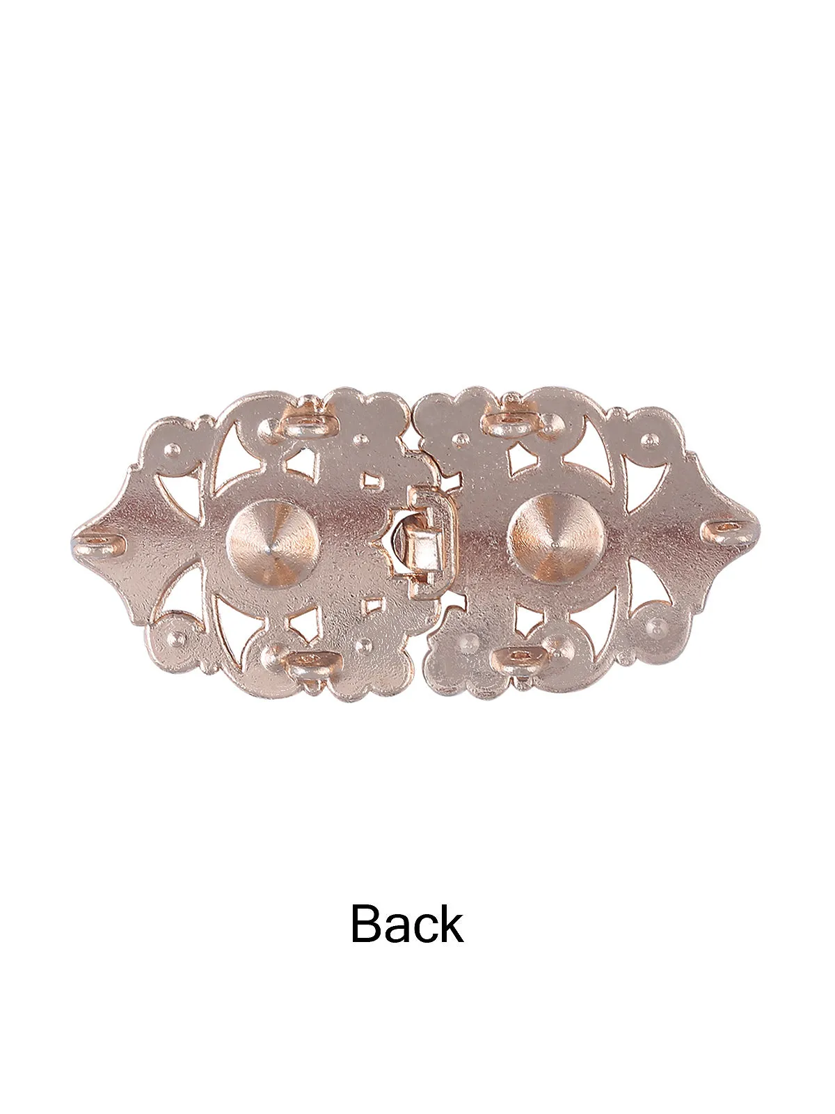 Sparkling Diamond Closure Clasp Luxury Design Golden Buckle