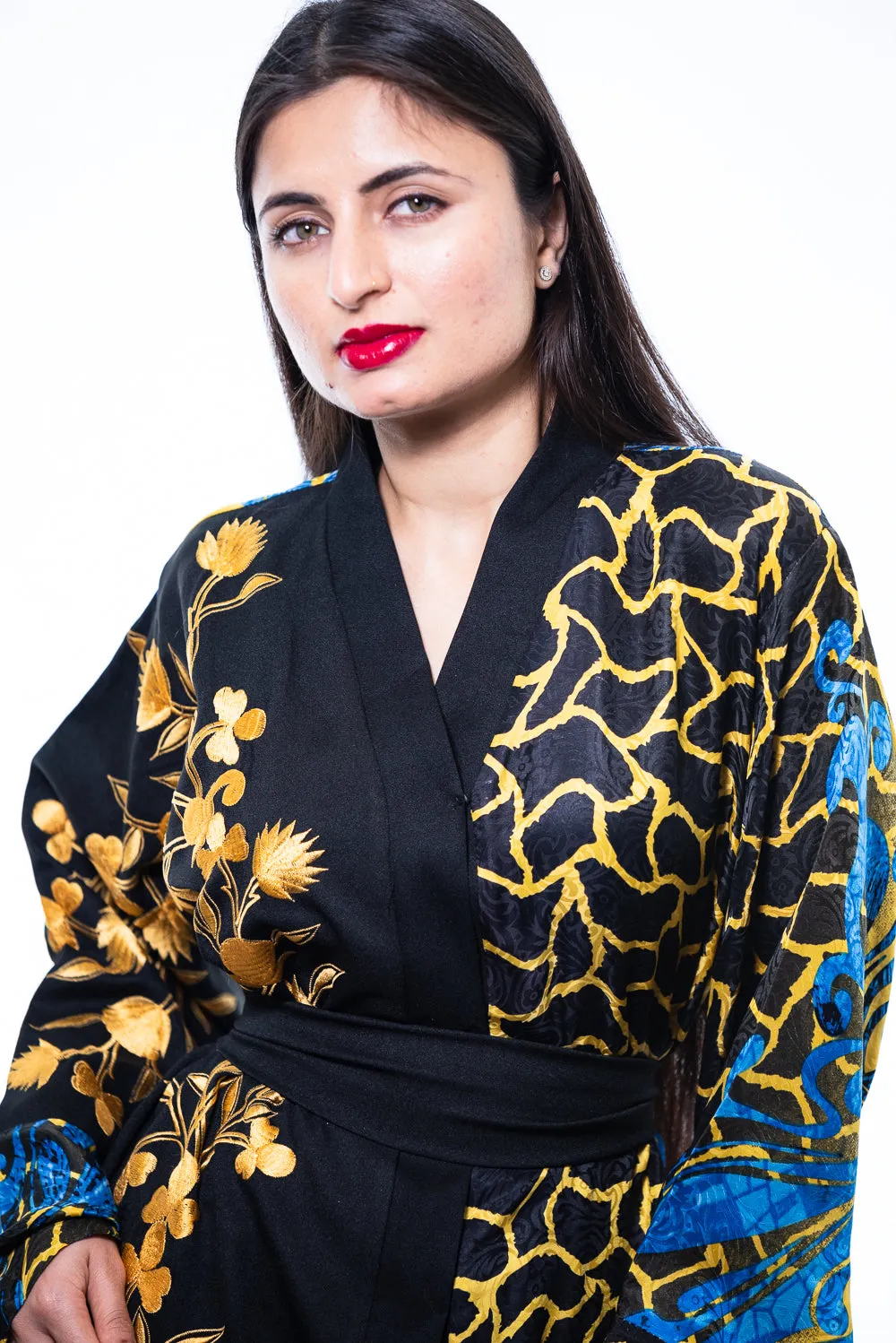 Tinashe embroidered kimono robe