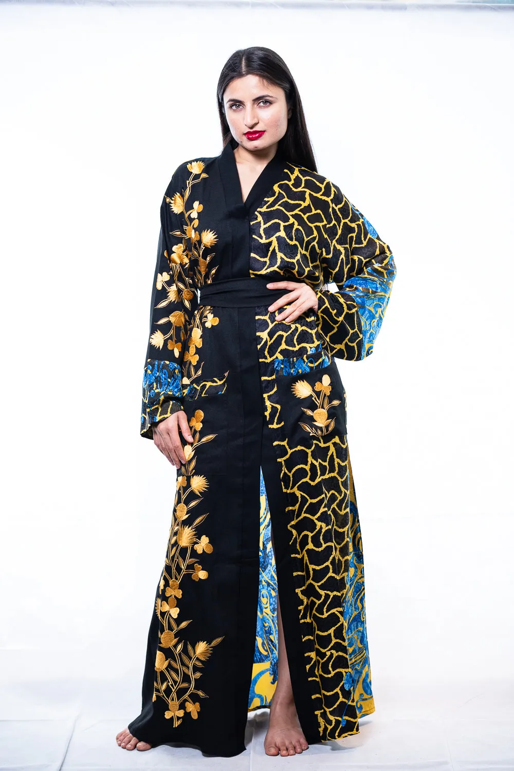 Tinashe embroidered kimono robe