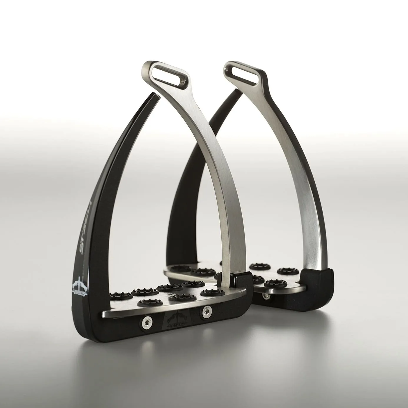 Veredus Vita Steel1 Safety Stirrups - Black/Silver
